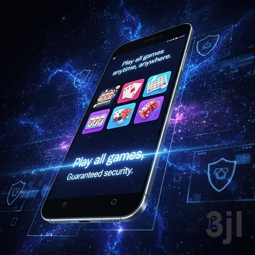 Player enjoying mobile casino games anytime